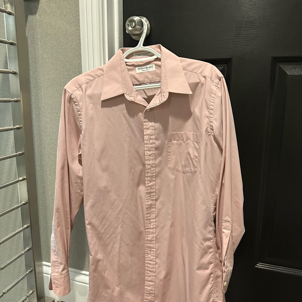 Yves Saint Laurent Pink Casual Button Down Shirt